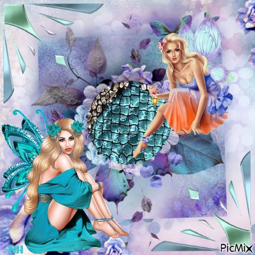 Spring fairies - PNG gratuit