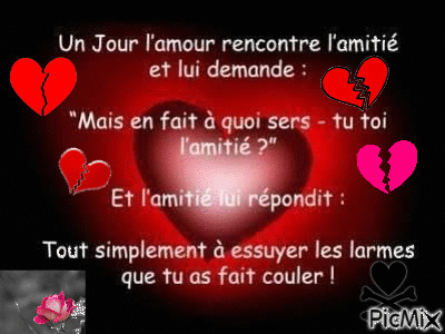 amitier ou amour... - Darmowy animowany GIF
