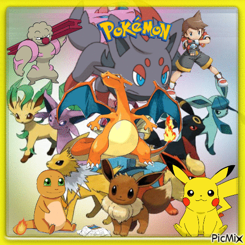 Pokémon kollázs - Besplatni animirani GIF