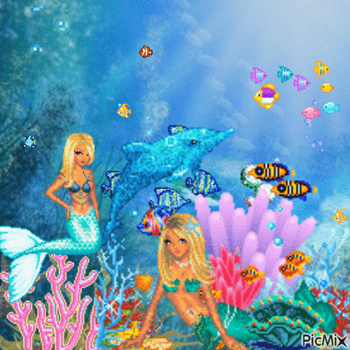 Mermaid FUNNN - 無料のアニメーション GIF