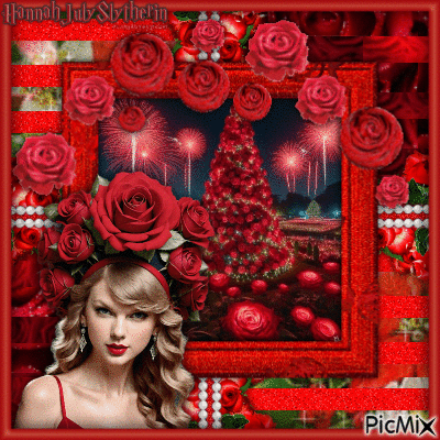 ♣♦♣Taylor Swift and Red Roses Celebration♣♦♣ - Бесплатный анимированный гифка