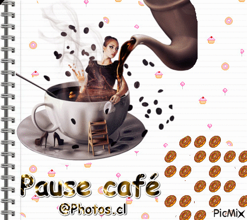 Pause Café - GIF animé gratuit