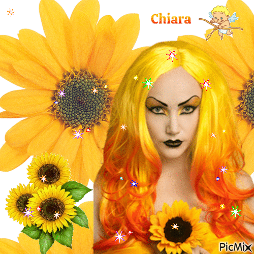 love sun flower - GIF animasi gratis