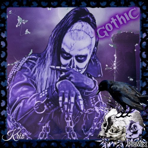 Gothic in purple - Free animated GIF