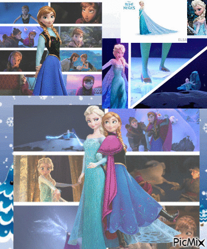 Elsa Anna - GIF animé gratuit