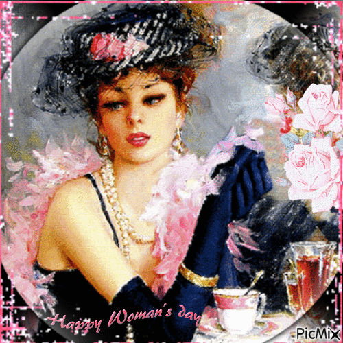 🌸 Happy Woman's Day To All 🌸 - GIF animé gratuit