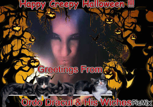 Creepy Halloween - GIF animé gratuit
