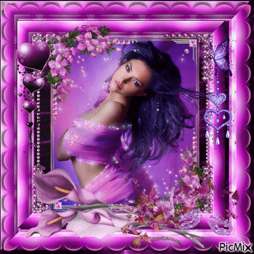 vintage glamour et violet - Безплатен анимиран GIF