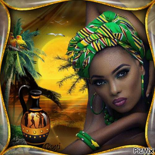 African sunset... - Бесплатни анимирани ГИФ