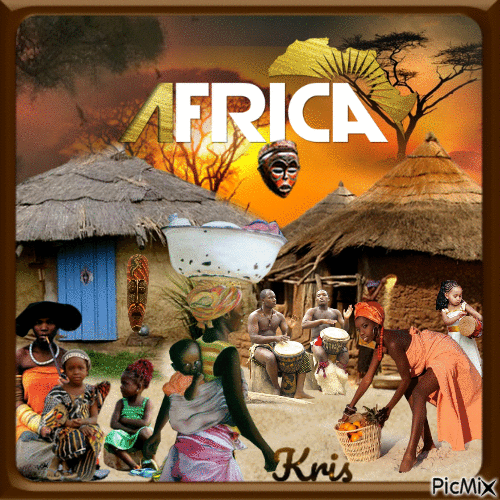 Colonie africaine - GIF animé gratuit