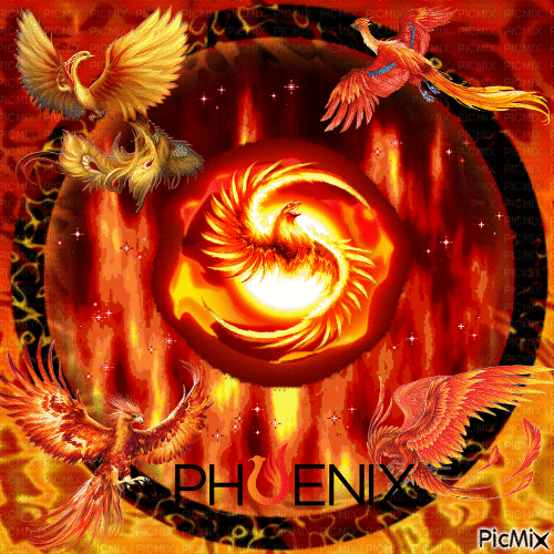 Fire Phoenix - Free animated GIF