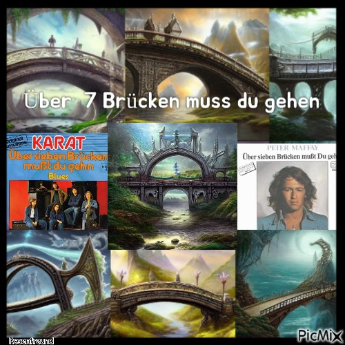 German Song--Über 7 Brücken - ilmainen png
