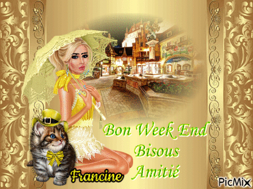 Bon week-end a tous ♥♥♥ - Безплатен анимиран GIF