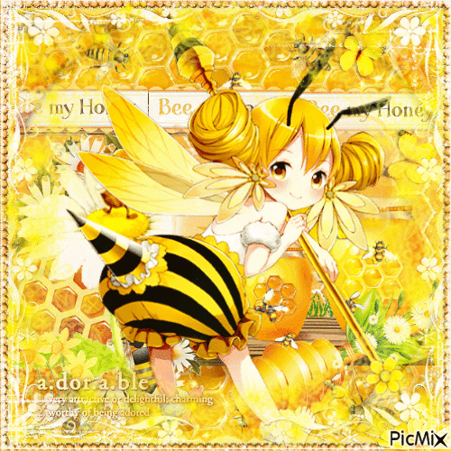 Funny male anime bee character on Craiyon-nttc.com.vn