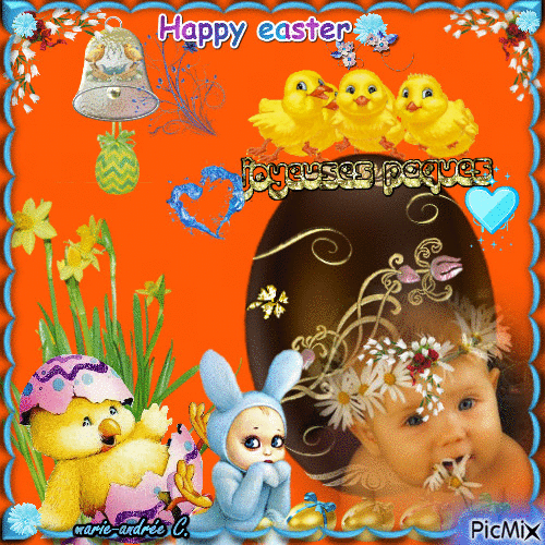 * Happy Easter  * - Gratis animeret GIF