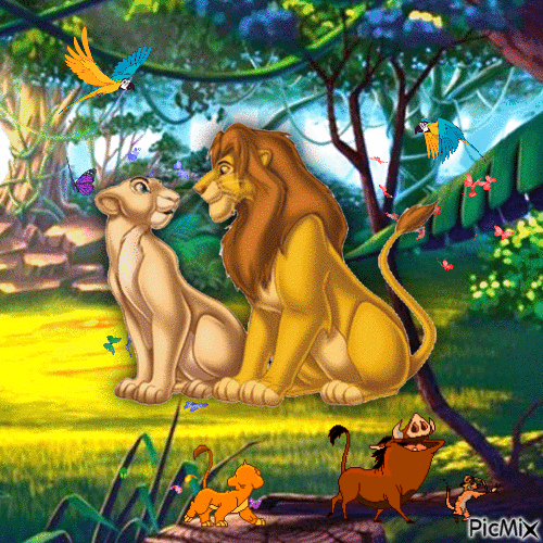 ROI LION - GIF animé gratuit