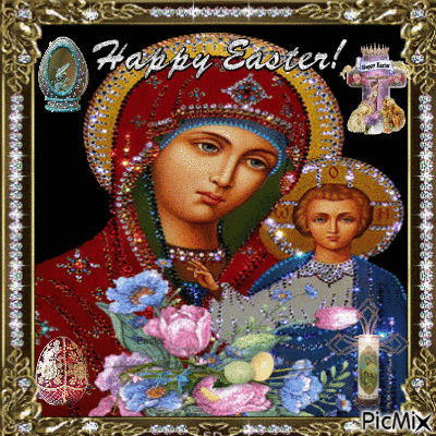 Blessed Happy Easter All - GIF animate gratis