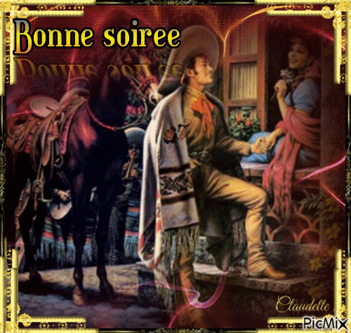 Bonne soiree - Zdarma animovaný GIF