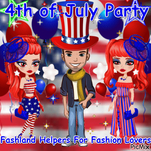 4th of July Party Fashland Contest - 免费动画 GIF