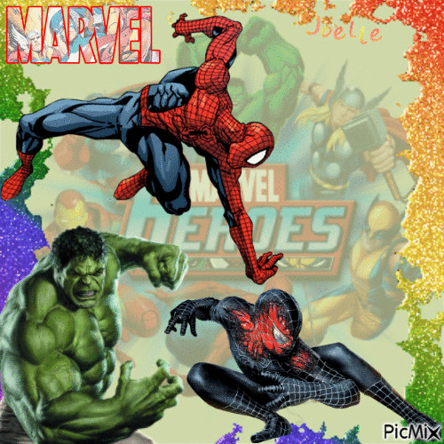 Superhéros Marvel - Gratis geanimeerde GIF