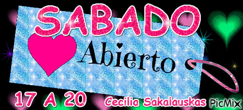 SABADO ABIERTO - GIF animé gratuit