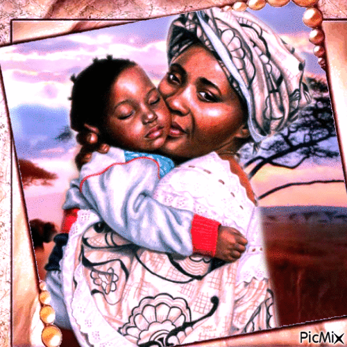 Concours / La femme et son enfant - Darmowy animowany GIF
