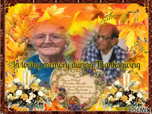 thanksgiving  memory mom and dad - Free animated GIF