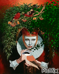 Mujer árbol - Δωρεάν κινούμενο GIF