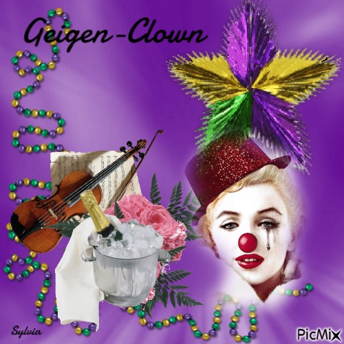 Geigen-Clown ! - gratis png
