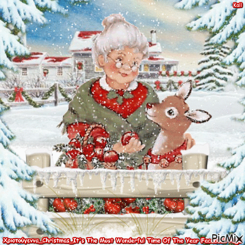 Χριστούγεννα_Christmas_It's The Most Wonderful Time Of The Year Facebook Page - Gratis animeret GIF