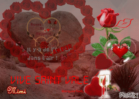 St-Valentin - Zdarma animovaný GIF