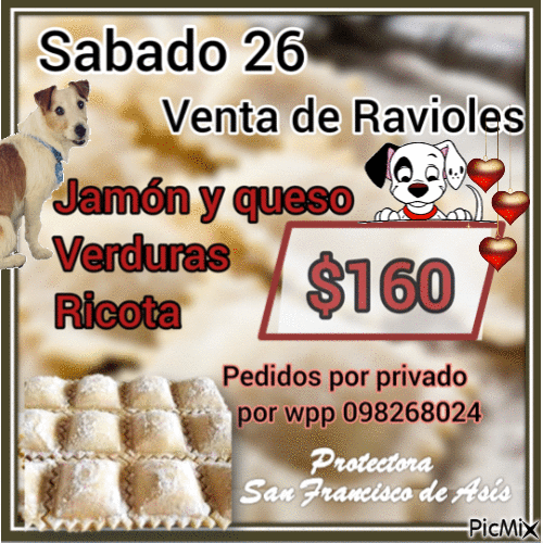 SABADO 26 VENTA DE RAVIOLES - Безплатен анимиран GIF
