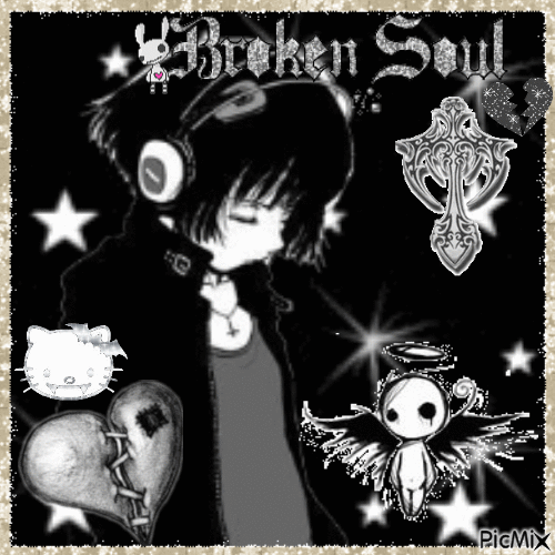 broken soul - Zdarma animovaný GIF