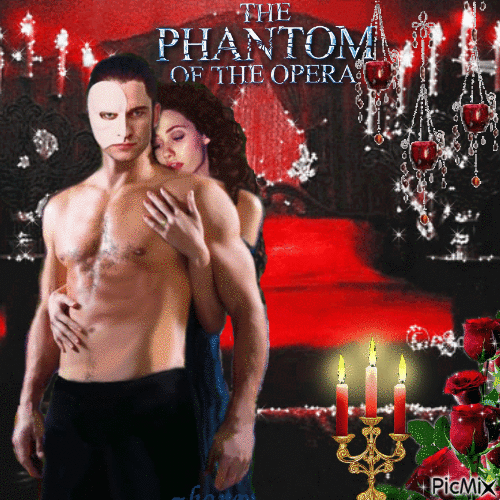 Phantom of the Opera - Animovaný GIF zadarmo