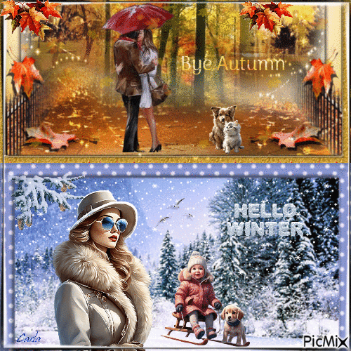 Bye Autumn, Hello Winter. - GIF animé gratuit