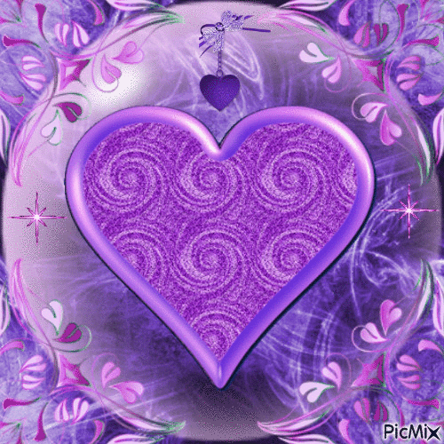iridescent heart, iridescent , heart , rotate , 3d , animate , gif , purple  , blue , pink - Free animated GIF - PicMix