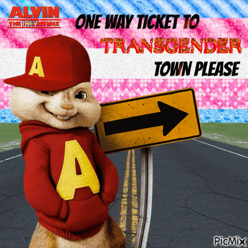 ONE WAY TICKET TO TRANSGENDER TOWN - 免费动画 GIF