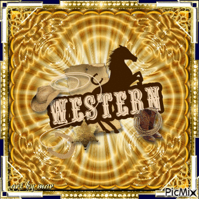 Country Western Banner - Animovaný GIF zadarmo