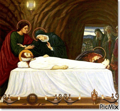 Mother Mary, Jesus Tomb - GIF animado gratis