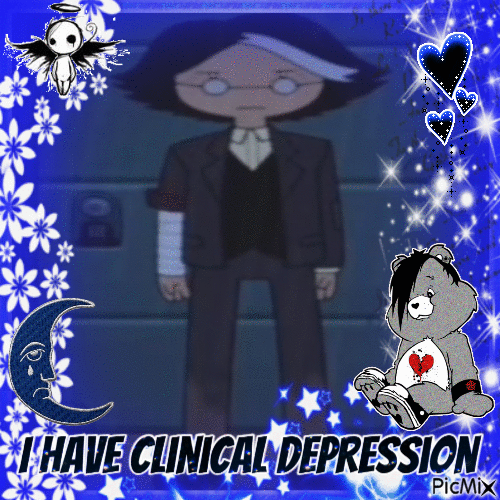 clinical depresion - GIF animado grátis