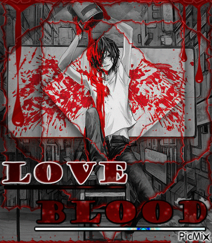Manga boy- Love Blood - Безплатен анимиран GIF