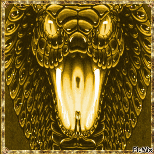 GOLD COBRA - Darmowy animowany GIF