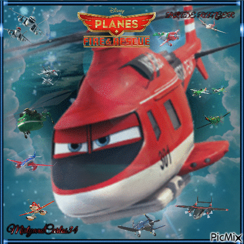 Disney Planes Fire & Rescue Blade Ranger - GIF animé gratuit