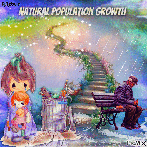 Natural population growth - Ingyenes animált GIF