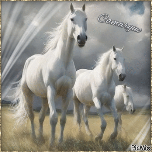 Majestic_Camargue_horses - Ilmainen animoitu GIF