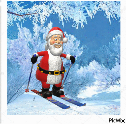 Дед мороз - Animovaný GIF zadarmo