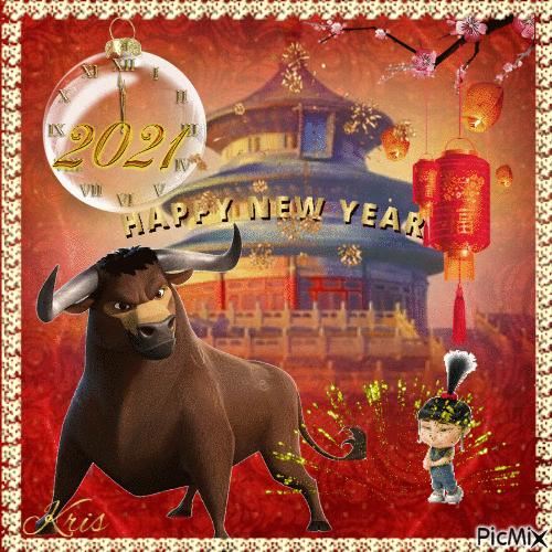 Nouvel an chinois - Gratis animerad GIF