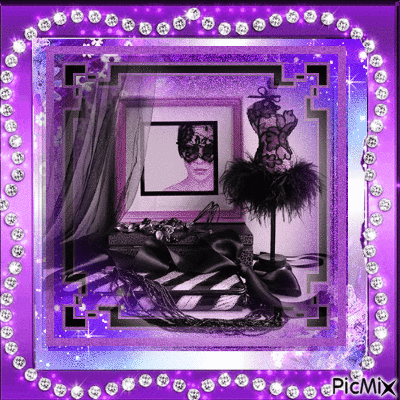purple fashion - Бесплатный анимированный гифка