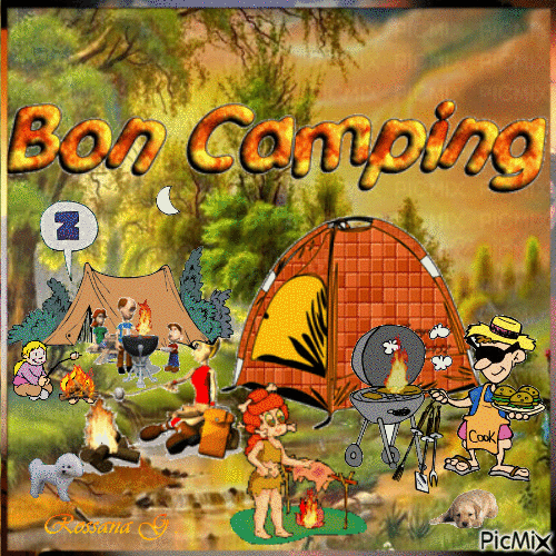 Camping - Darmowy animowany GIF