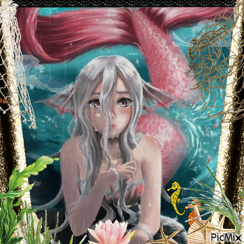 Sirena - Manga - GIF animado grátis